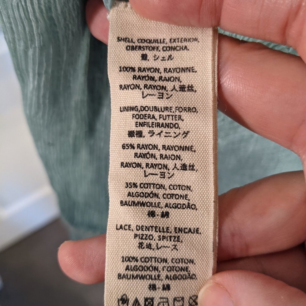 NWW Free People Powder Blue Flowing Top - w tags! - Picture 8 of 8